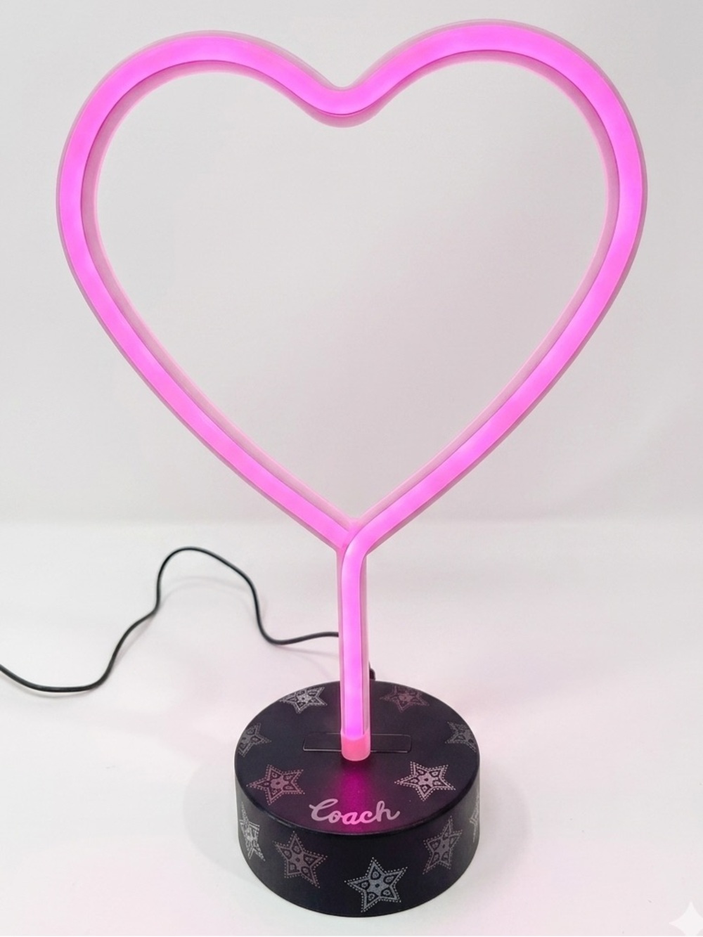 COACH Pink Heart LED Neon Accent Lamp - Picture 6 of 8